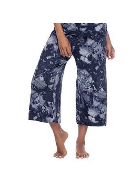 Honeydew Intimates Palazzo Pajama Lounge Bottoms Navy Tie Dye Capris Size L